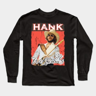 Hank Williams Jr On Guitar yellow color Long Sleeve T-Shirt